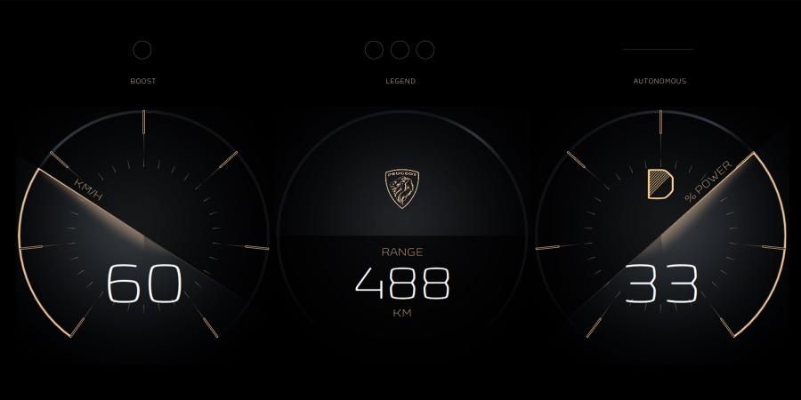 Панель приборов Peugeot e-Legend Concept 2018 года  (фото 60 из 85)
